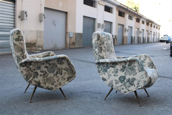 Living Room Set Sofa with Armchairs by Isa Bergamo for Isa Aldo Morbelli, 1950s, Set of 3-EH-2023707