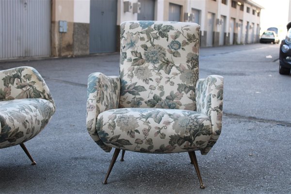 Living Room Set Sofa with Armchairs by Isa Bergamo for Isa Aldo Morbelli, 1950s, Set of 3-EH-2023707