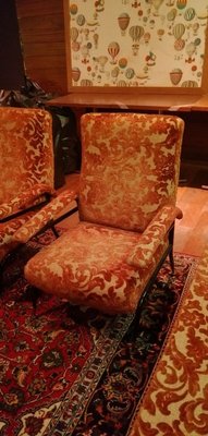 Living Room Set with Sofa & Chairs, 1960s, Set of 3-FIP-835870