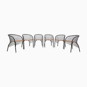 Lizie Dining Chairs by Regis Protiere for Pallucco, Italy, 1984, Set of 6-UQV-1061082