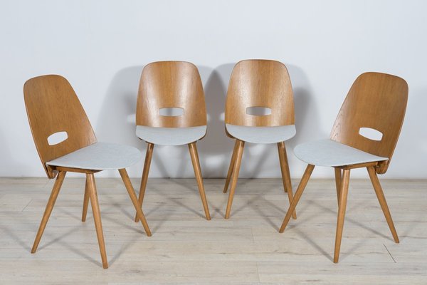 Lollipop Chairs by František Jirák for Tatra, 1960s, Set of 4-NIT-1326318