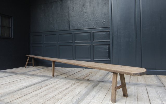 Long 19th Century Primitive Wabi Sabi Bench-TAT-1752619