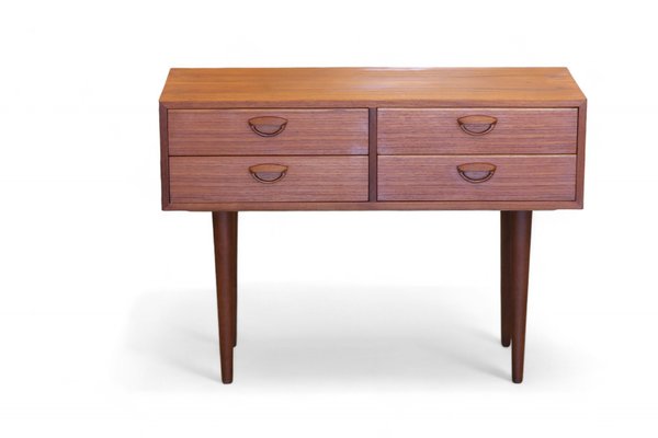 Long and Low Chest of Drawers in Teak, 1960s-BPJ-2040232