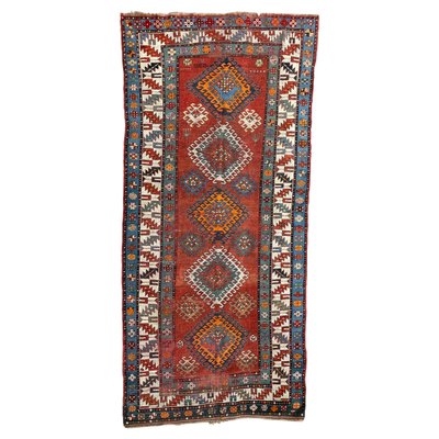 Long Antique Kazak Runner-YMM-1096517