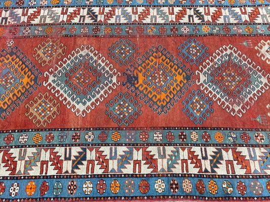 Long Antique Kazak Runner-YMM-1096517