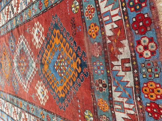 Long Antique Kazak Runner-YMM-1096517