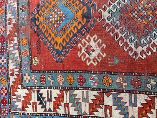 Long Antique Kazak Runner-YMM-1096517