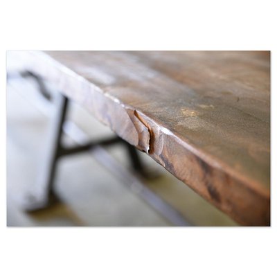 Long Industrial Dining Table-NQ-1756168