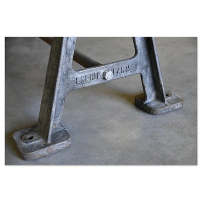 Long Industrial Dining Table-NQ-1756168