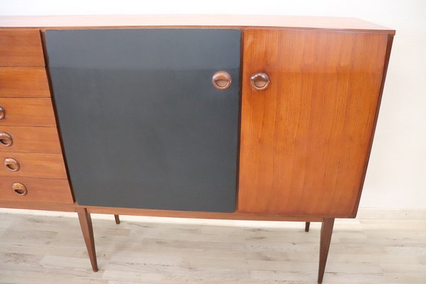 Long Sideboard in Teak Veneer, 1960s-DCO-1777085