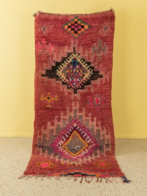 Long Vintage Berber Boujad Rug-GPP-1313825