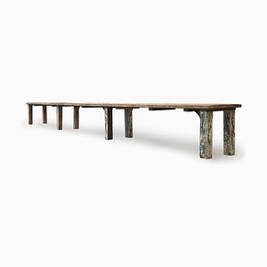 Long Wooden Bench-NQ-625007