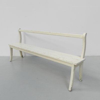 Long Wooden Cafe Bench, 1930s-TL-1407434