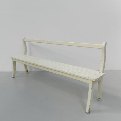 Long Wooden Cafe Bench, 1930s-TL-1407434