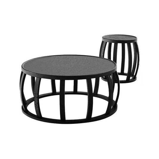 LOTO - Round solid wood coffee table