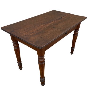 Louis Philippe Bistro Table with 1 Drawer in Oak-SDV-1261382