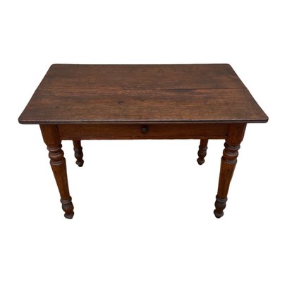 Louis Philippe Bistro Table with 1 Drawer in Oak-SDV-1261382