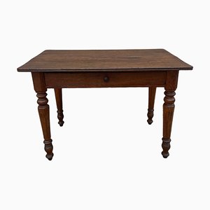 Louis Philippe Bistro Table with 1 Drawer in Oak-SDV-1261382