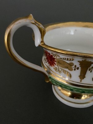 Louis-Philippe Cup and Saucer in Paris Porcelain-QKG-1720337