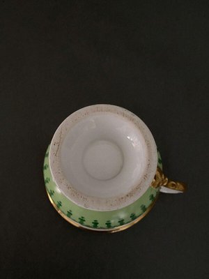 Louis-Philippe Cup and Saucer in Paris Porcelain-QKG-1720337