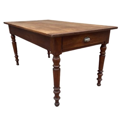 Louis Philippe Dining Table in Cherry-SDV-1335409