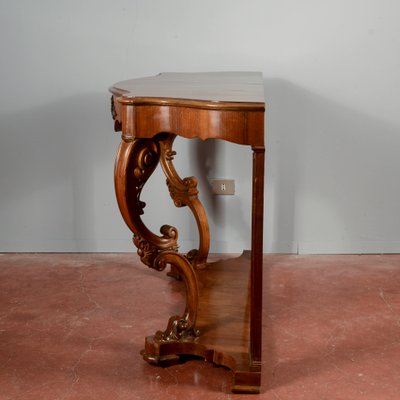 Louis Philippe Moved and Carved Walnut Console-RAQ-2034148