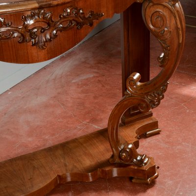 Louis Philippe Moved and Carved Walnut Console-RAQ-2034148