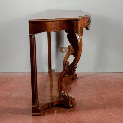 Louis Philippe Moved and Carved Walnut Console-RAQ-2034148