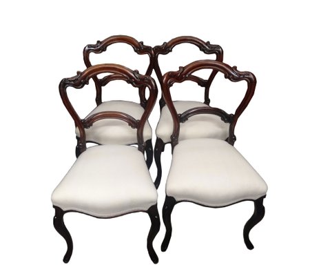 Louis Philippe Rosewood Chairs, 1800s, Set of 4-ZFY-1264054