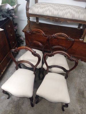 Louis Philippe Rosewood Chairs, 1800s, Set of 4-ZFY-1264054