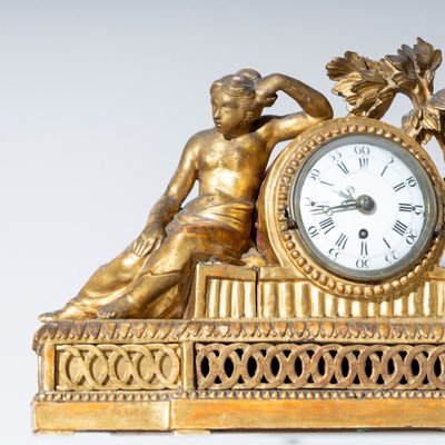 Louis Seize Mantel Clock in a Giltwood Case-VEI-1807165