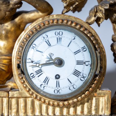 Louis Seize Mantel Clock in a Giltwood Case-VEI-1807165