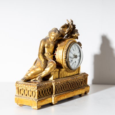 Louis Seize Mantel Clock in a Giltwood Case-VEI-1807165