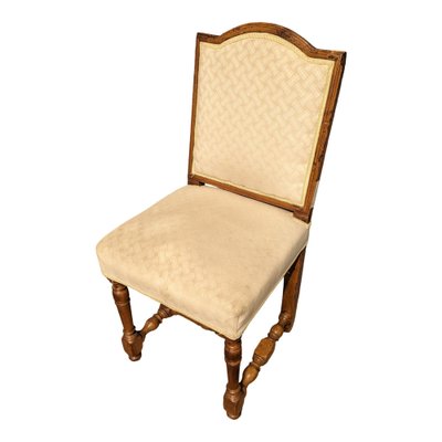 Louis XIII Brown & Beige Chair-HLV-1783948