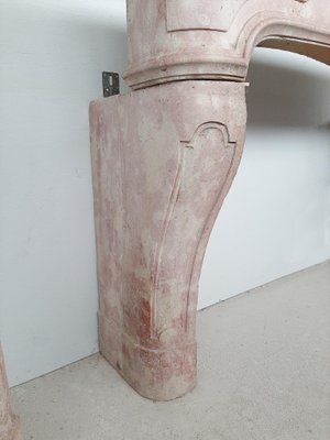 Louis XIV Pink Marble Fireplace, 1680-TDA-1376449