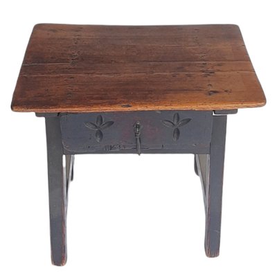 Louis XIV Spanish Walnut Low Table with Drawer-TCS-1065607