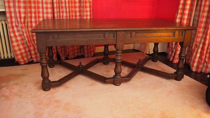 Louis XIV Veneto Table in Walnut-YNQ-1341939