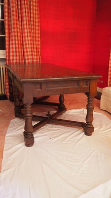 Louis XIV Veneto Table in Walnut-YNQ-1341939