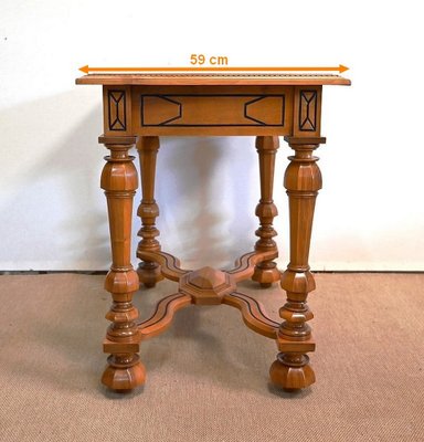 Louis XIV Walnut Table, Late 19th Century-RVK-1394683