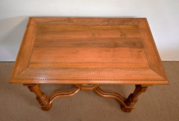 Louis XIV Walnut Table, Late 19th Century-RVK-1394683