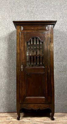 Louis XV Bonnetiere Cupboard In Solid Oak-MWB-1785786