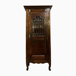 Louis XV Bonnetiere Cupboard In Solid Oak-MWB-1785786