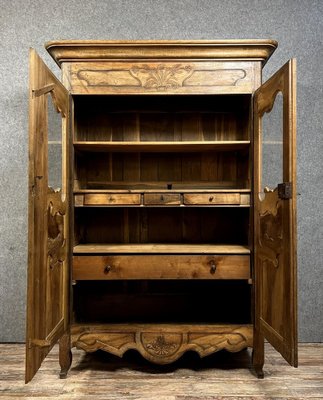 Louis XV Bookcase in Walnut-MWB-1819944