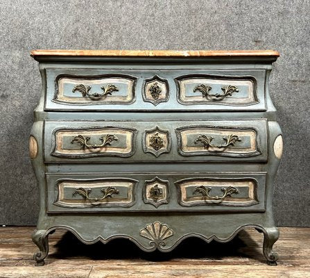 Louis XV Bordelaise Tomb Commode in Painted Wood-MWB-1763070