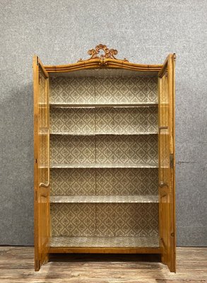 Louis XV Cabinet with Shelves in Light Wood, 1800s-MWB-1336291