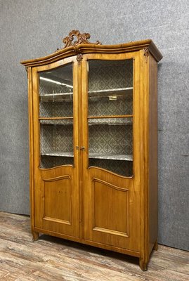 Louis XV Cabinet with Shelves in Light Wood, 1800s-MWB-1336291