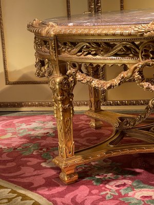 Louis XV Center Table in Beech-FLW-1402069