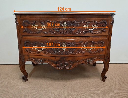 Louis XV Chest of Drawers in Walnut, 18th Century-RVK-1337824