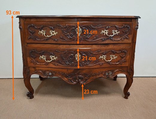 Louis XV Chest of Drawers in Walnut, 18th Century-RVK-1337824