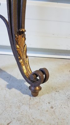 Louis XV Console Table in Wrought Iron-SNC-1340515